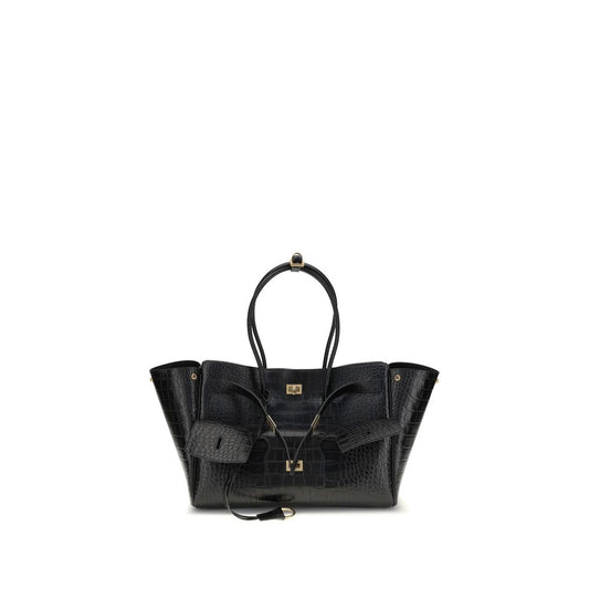 Balenciaga Black Calf Leather Bos Taurus Shoulder Bag