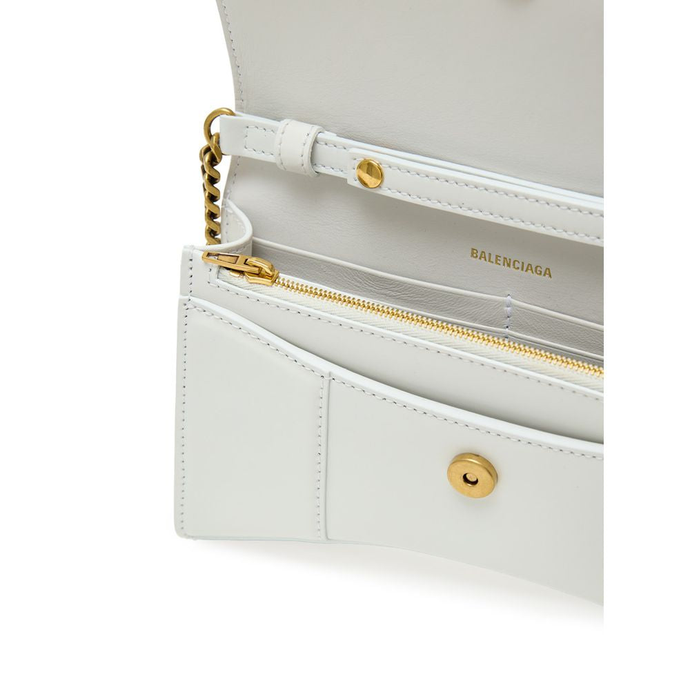 Balenciaga White Leather Shoulder Bag