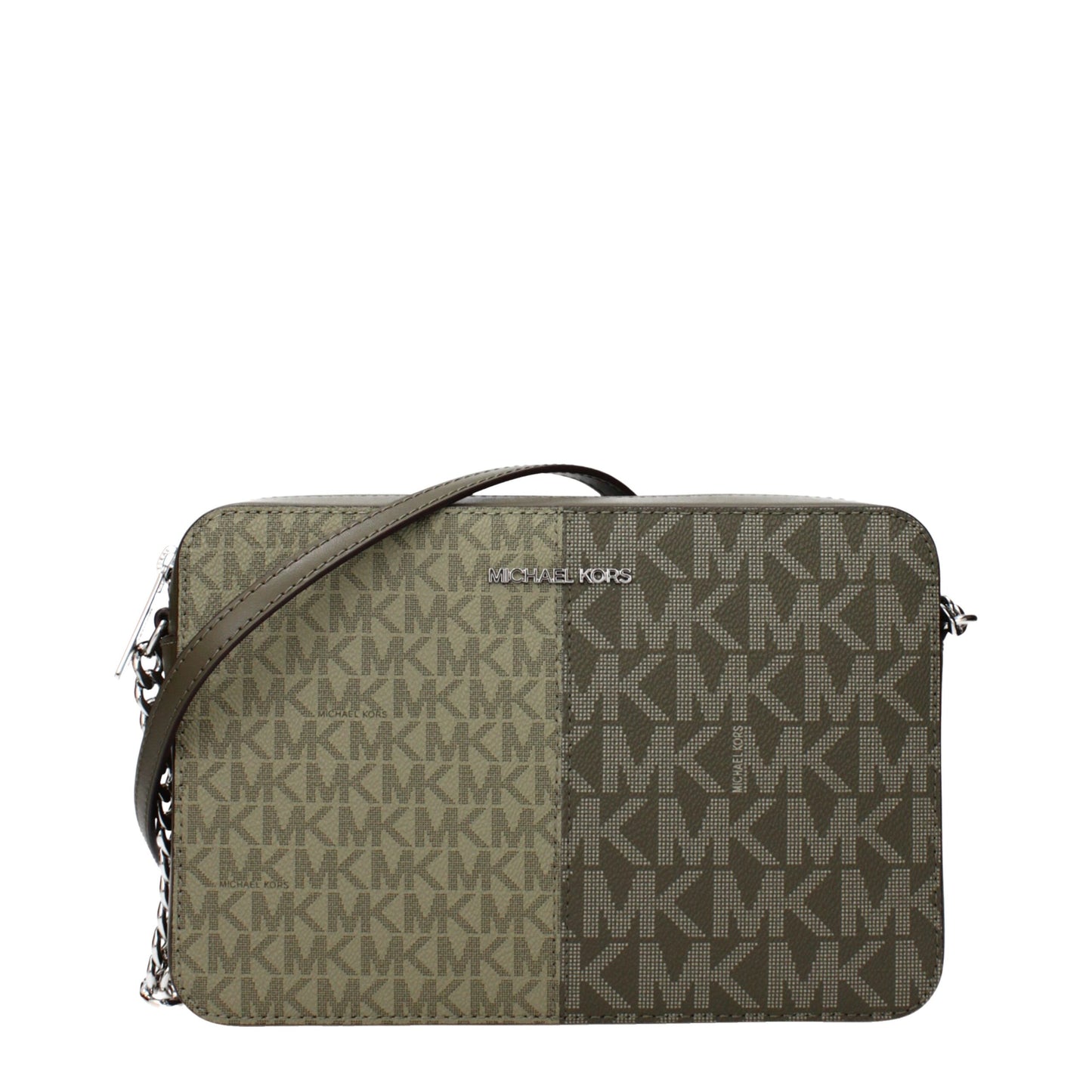 Michael Kors Green Fabric Crossbody Bag