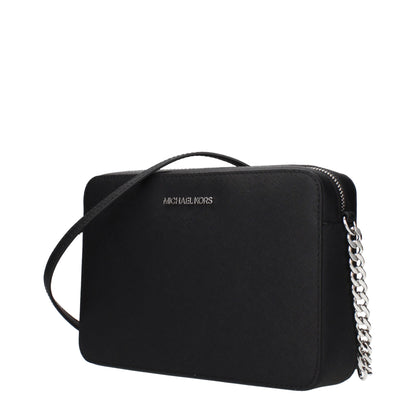 Michael Kors Black Leather Crossbody Bag