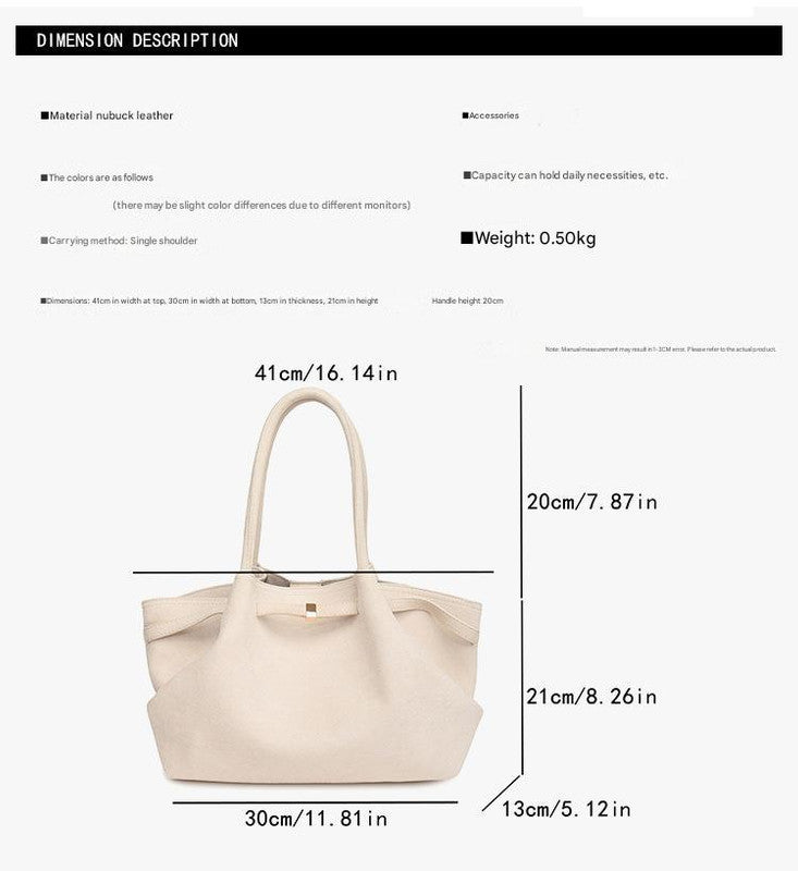 Elegant Suede Tote Bag 